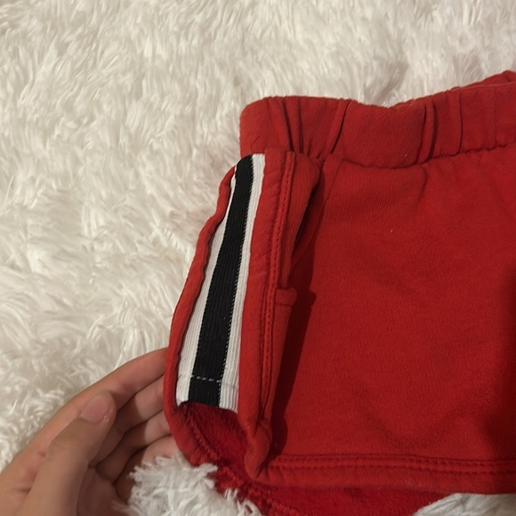 Garage, red booty shorts, sweat pants size small - Picture 2 of 3